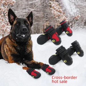 Pet shoes anti-splashing Four Seasons Golden Retriever husky dog shoes manufacturers can send pet supplies factory Dog shoe Dogs